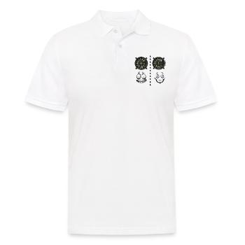 Vario feelings - Männer Poloshirt - Weiß - Vorne - Kai (181cm)