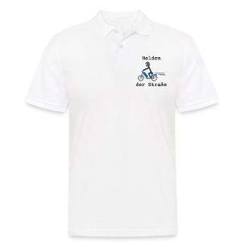 Helden der Straße, 25 km/h, Mofa - Männer Poloshirt - Weiß - Vorne - Kai (181cm)