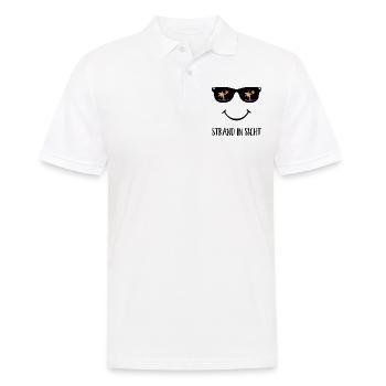 Strand - Männer Poloshirt - Weiß - Vorne - Kai (181cm)