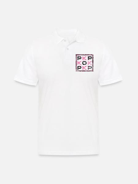 K-POP - Korea Pop - Men's Polo Shirt - white