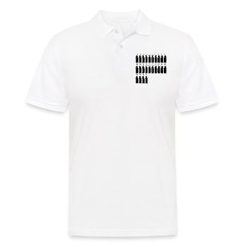 24 Beer Bottles - Beer - 24 Years - 24th Birthday - Men's Polo Shirt - white - Front - Kai (181cm)