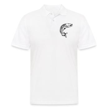 Hecht - Männer Poloshirt - Weiß - Vorne - Kai (181cm)