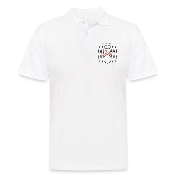 Du bist meine Mutter einfach nur wow Muttertag - Männer Poloshirt - Weiß - Vorne - Kai (181cm)
