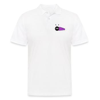 Raupe - Männer Poloshirt - Weiß - Vorne - Kai (181cm)