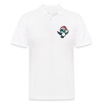 Colibri Oiseau Noël Mignon - Polo Homme - blanc - Devant - Kai (181cm)