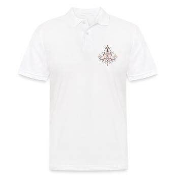 Ornament Boho - Men's Polo Shirt - white - Front - Kai (181cm)
