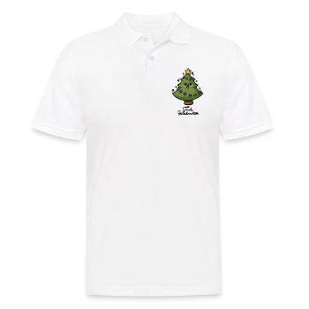 Weihnachtsbaum - Männer Poloshirt - Weiß - Vorne - Kai (181cm)