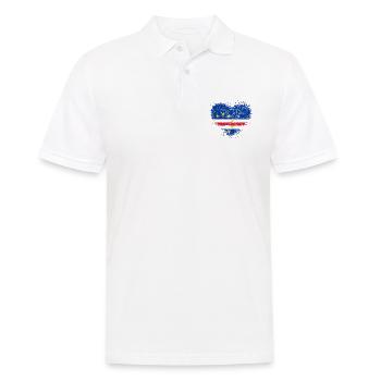 Kap Verde - Männer Poloshirt - Weiß - Vorne - Kai (181cm)