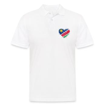 Namibia - Männer Poloshirt - Weiß - Vorne - Kai (181cm)