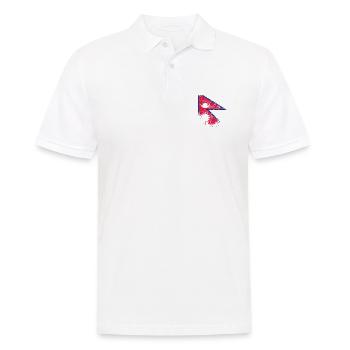 Nepal - Men's Polo Shirt - white - Front - Kai (181cm)