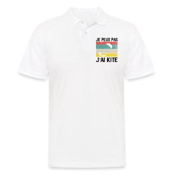 I Can't I Kite Gift Humor - Men's Polo Shirt - white - Front - Kai (181cm)