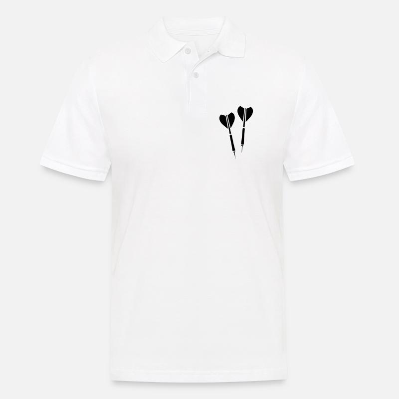 dart darts dartpfeile - Männer Poloshirt - Weiß