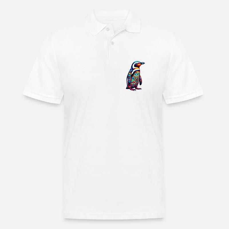 Pinguin - Männer Poloshirt - Weiß