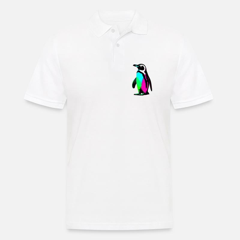 Pinguin - Männer Poloshirt - Weiß