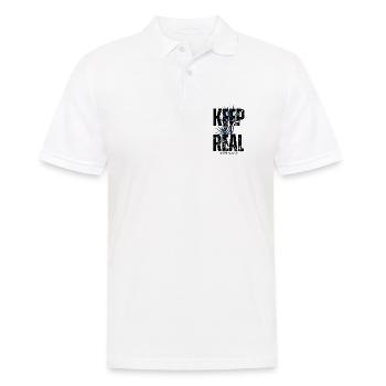 Tropical Palm Tree Color Explosion - Men's Polo Shirt - white - Front - Kai (181cm)
