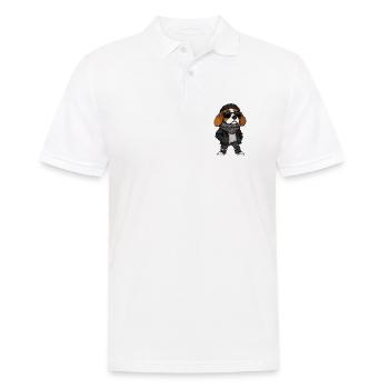 Beagle Dog Cool Winter - Men's Polo Shirt - white - Front - Kai (181cm)