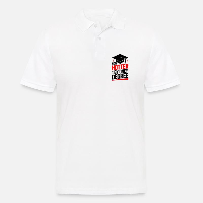 Bachelor Master Doktortitel - Männer Poloshirt - Weiß