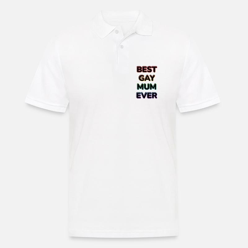 Beste schwule Mutter aller Zeiten - Männer Poloshirt - Weiß