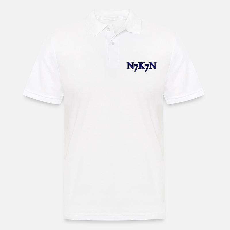 n7k7n - Männer Poloshirt - Weiß