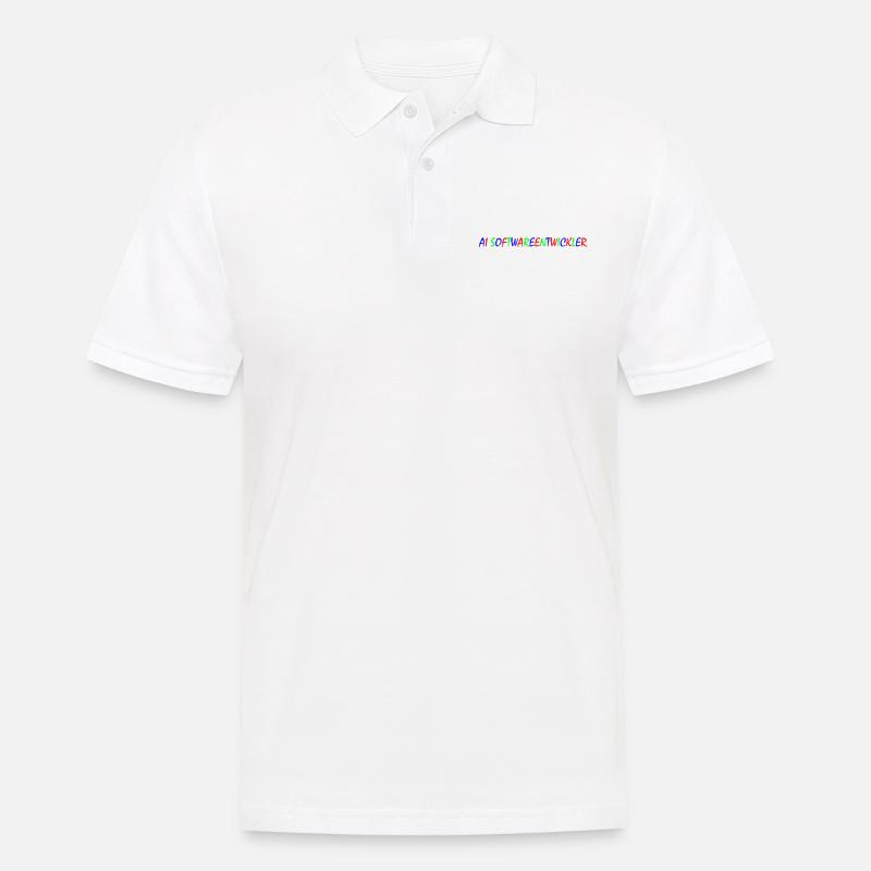 AI Software Developer - Men's Polo Shirt - white