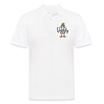Papa Elf Niedliches lustiges passendes Weihnachtskostüm - Männer Poloshirt - Weiß - Vorne - Kai (181cm)