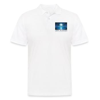 Dem Horizont nachjagen Spruch Sprüche Motto - Männer Poloshirt - Weiß - Vorne - Kai (181cm)