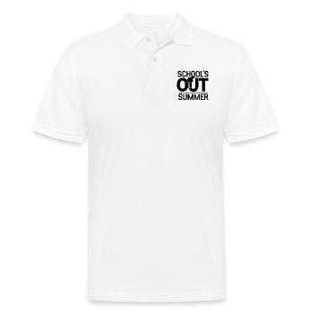 Schulabschluss Schulende School`s Out For Summer - Men's Polo Shirt - white - Front - Kai (181cm)