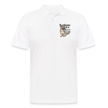 My Cousin Is A German Shorthaired Pointer - Men's Polo Shirt - white - Front - Kai (181cm)