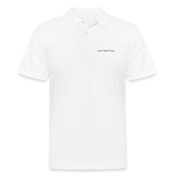 Blumen, Ranke, Ornament, Monogram, Vintage, Love - Männer Poloshirt - Weiß - Vorne - Kai (181cm)