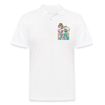 Frohe Ostern - Dabbing Osterhase tanz zum Fest - Männer Poloshirt - Weiß - Vorne - Kai (181cm)