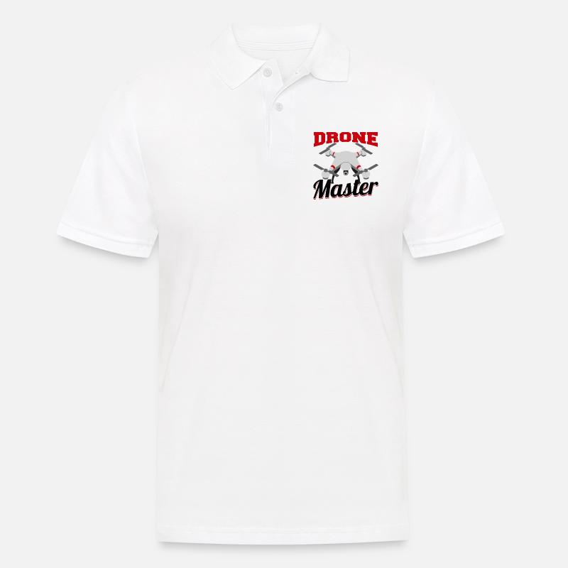 Drone Master | Drone Pilot - Männer Poloshirt - Weiß