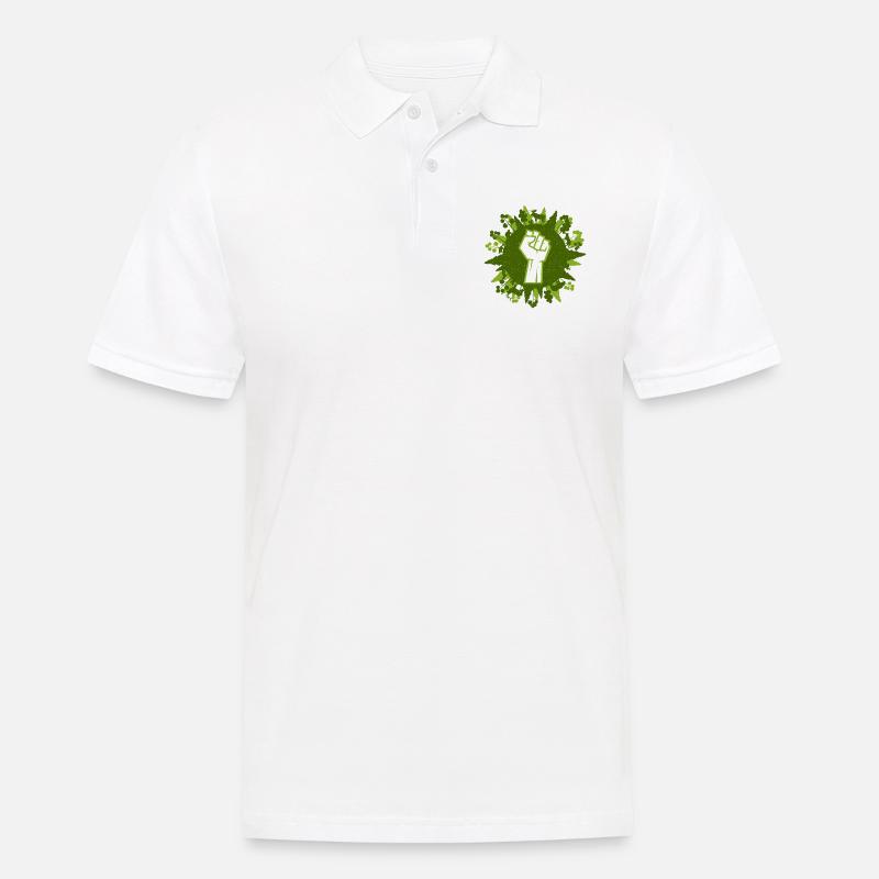 Eco Friendly Protest - Männer Poloshirt - Weiß