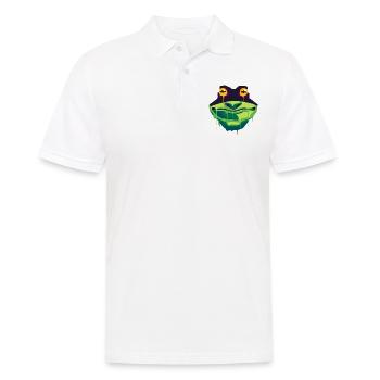 Un beau et drôle design de grenouille - Polo Homme - blanc - Devant - Kai (181cm)