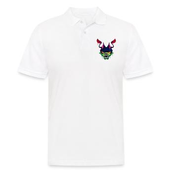 Creepy and Beautiful Displacer Dragon Design - Men's Polo Shirt - white - Front - Kai (181cm)