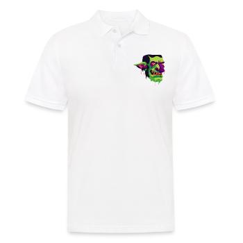 Creepy and beautiful Goblin Monster Design - Men's Polo Shirt - white - Front - Kai (181cm)