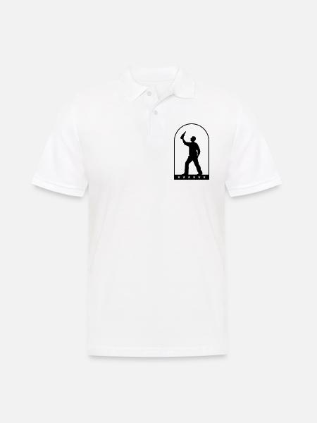 Drinking Bottle of Beer - Men's Polo Shirt - white