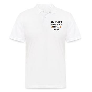 Cadeau de basket-ball au cadeau d'entraîneur de maman d'équipe de joueur - Polo Homme - blanc - Devant - Kai (181cm)