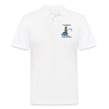 Ski nautique Ski Cat Pet Lover Animal Funny Meme - Polo Homme - blanc - Devant - Kai (181cm)