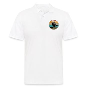 Schildkröte - Männer Poloshirt - Weiß - Vorne - Kai (181cm)