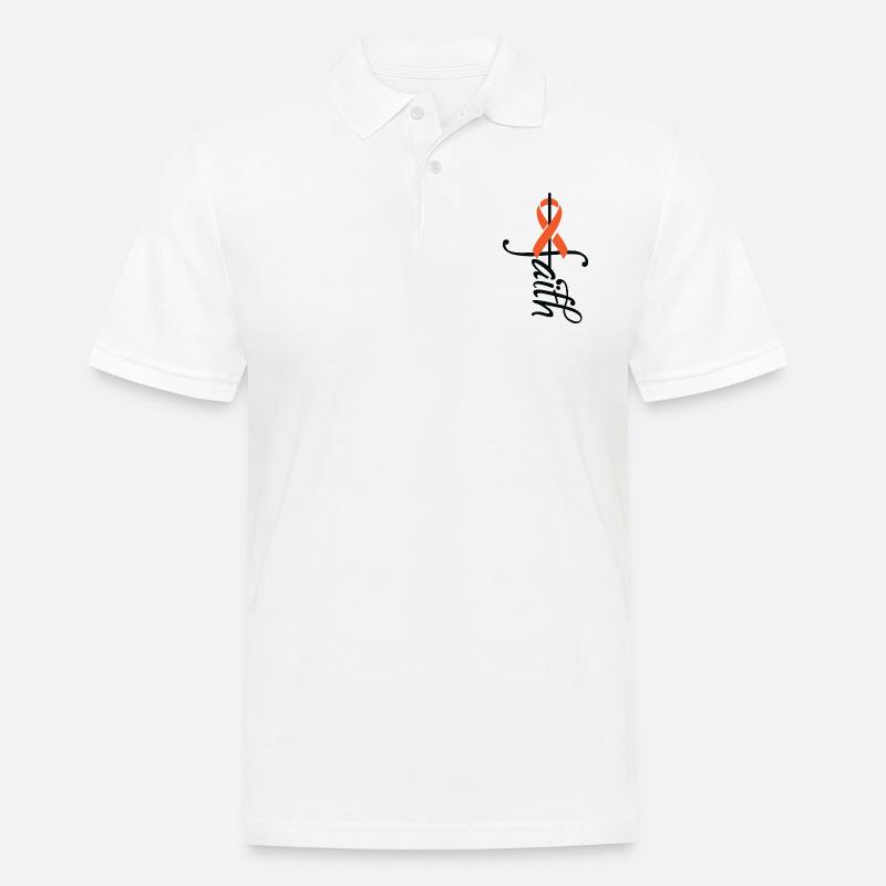 Ruban sensibilisation à la MPOC - Polo Homme - blanc
