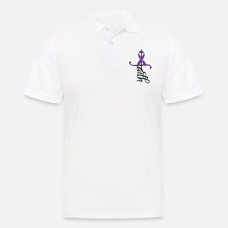 Bande de conscience de Crohn - Polo Homme - blanc