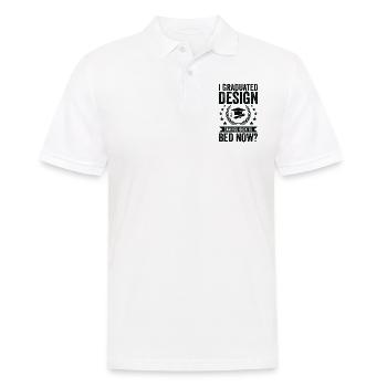 Ich Habe Design Studiert - Männer Poloshirt - Weiß - Vorne - Kai (181cm)