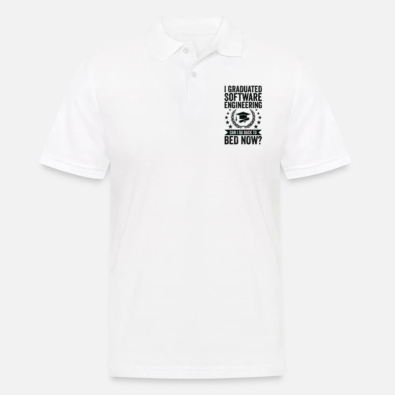 I have completed Software Engineering - Men's Polo Shirt - white