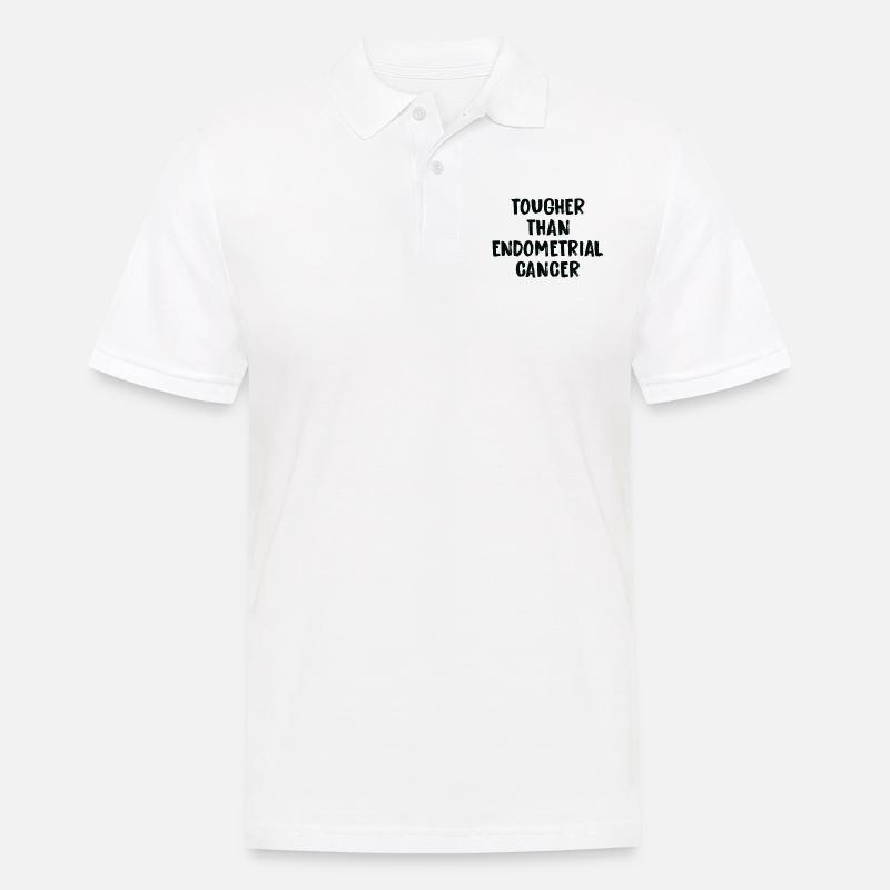 Härter Als Endometriumkrebs - Männer Poloshirt - Weiß