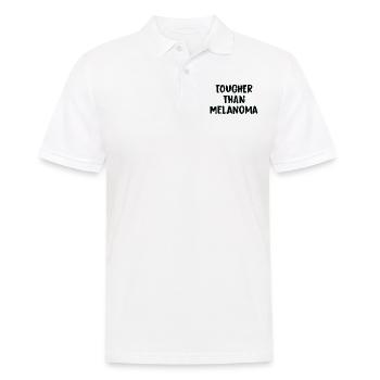 Härter Als Melanom-Krebs - Männer Poloshirt - Weiß - Vorne - Kai (181cm)