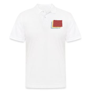 USA State - Vintage Map Colorado - Männer Poloshirt - Weiß - Vorne - Kai (181cm)
