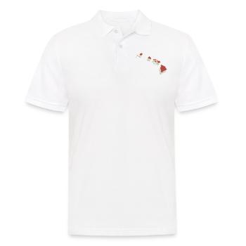 USA State - Vintage Map Hawaii - Men's Polo Shirt - white - Front - Kai (181cm)