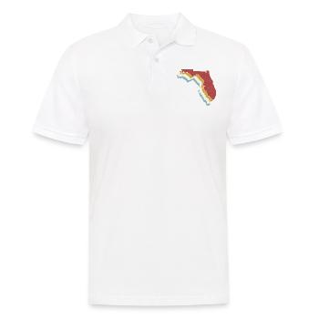 USA State - Vintage Map Florida - Men's Polo Shirt - white - Front - Kai (181cm)