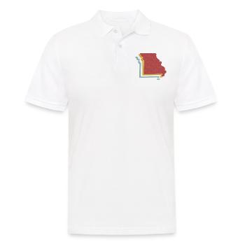 USA State - Vintage Map Missouri - Men's Polo Shirt - white - Front - Kai (181cm)