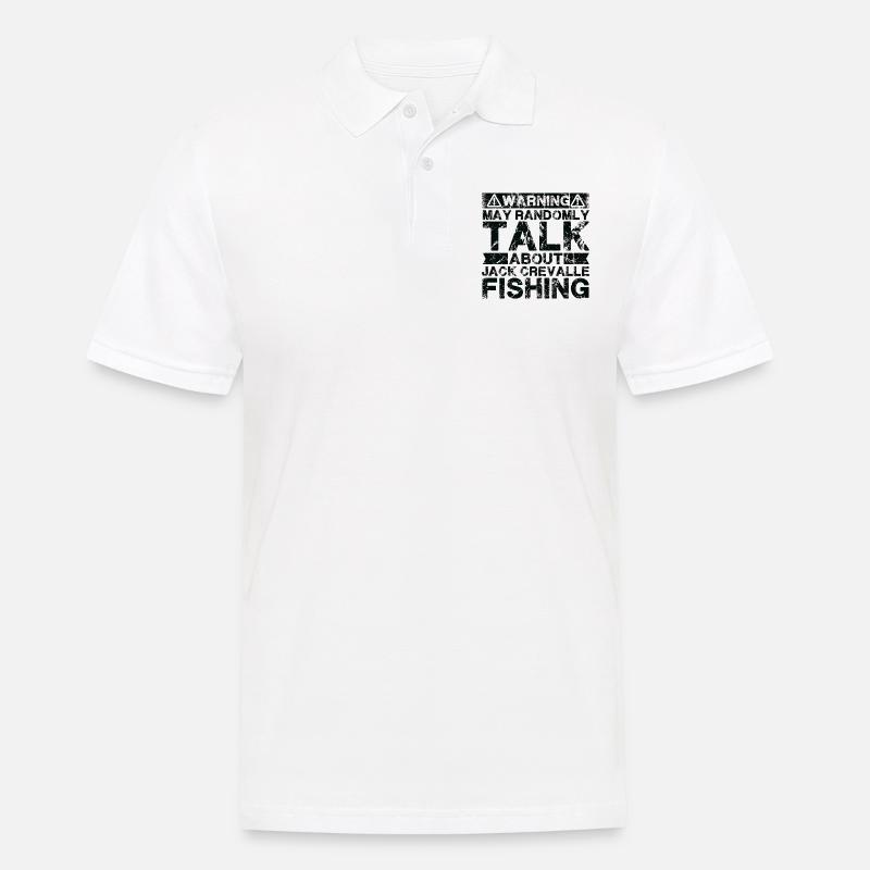 Pêche - Jack Crevalle Fish - Polo Homme - blanc